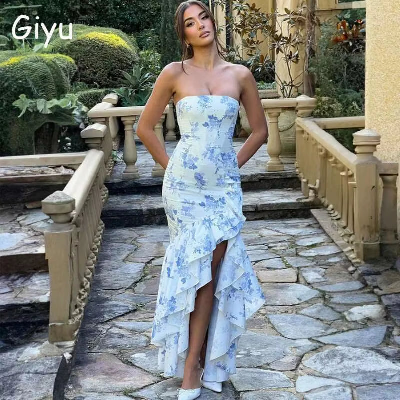 Sultry Elegance Off-Shoulder Maxi